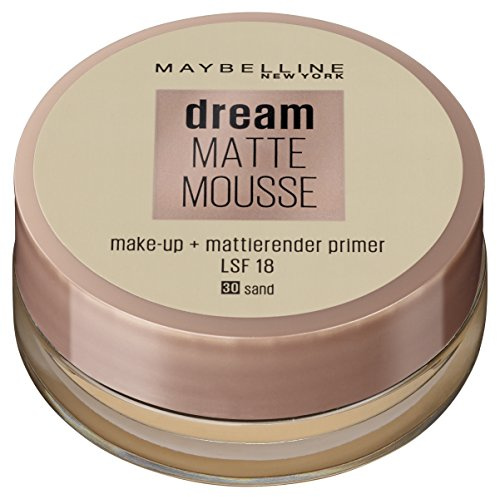 Maybelline New York Make-Up Dream Matte Mousse Sand 30 / Schminke in einem Hautfarbe-Ton mit mattiertem Finish, 1 x 18 ml