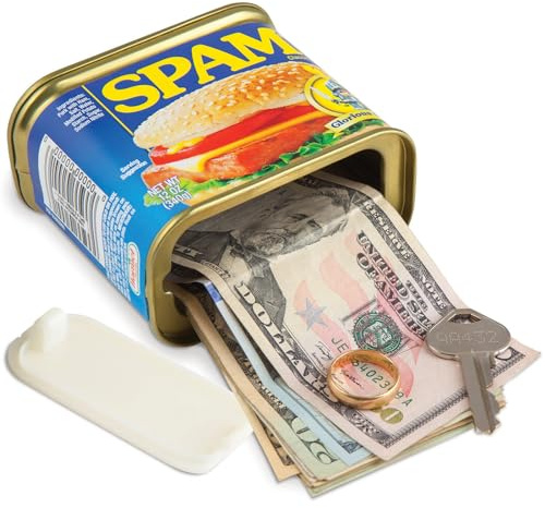 BigMouth Spam Diversion Can Safe, Hidden Stash Container for Valuables, Realistic Weighted Secret Compartment