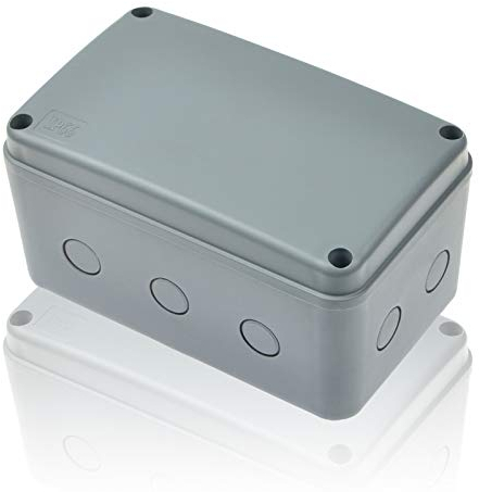 Outdoor Junction Box,NineLeaf Waterproof Electrical Box Extension Cord Connection Project Box, 7 1/8 x 4 1/2 x 4(181x111x100 mm),IP66 Plastic Junction Box Fit 20mm Cable Gland for Outdoor Project