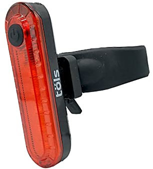 TÖLS luz Trasera Bicicleta Lexia - luz Bicicleta Trasera LED Recargable USB - 10LM y 4 Modos - Ideal para MTB con una Duración de 3 a 15h - Potente led con Fijación Universal