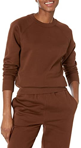 Amazon Essentials Felpa oversize da donna Reglan, marrone scuro, XL