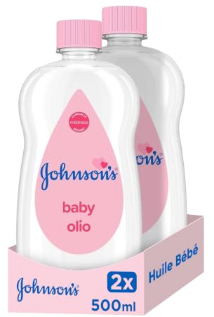 Johnsons JOHNSON'S - Baby Oil, (1 X 500 ML) (Packung mit 2)