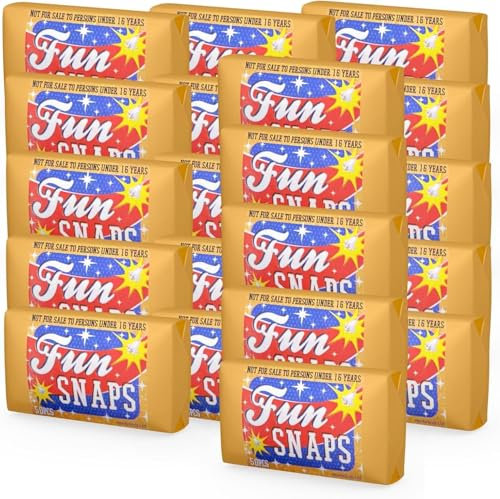 500x Fun Snaps & Knallerbsen für Knallvergnügen für Silvester - Knallteufel für Jugendliche und Kinder geeignet (500x)