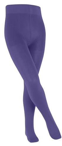 FALKE Unisex kinder Strumpfhose Family K Ti nachhaltige Baumwolle dick einfarbig 1 Stück, Lila Crocus 8305, 152-164