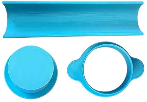 Stampo da forno, set di stampi per cake pop, kit di formine per uniformi di cottura e decorazione, adatto al forno, per dolcetti a tema, blu, 3 pezzi, per muffin, fondente, cioccolato