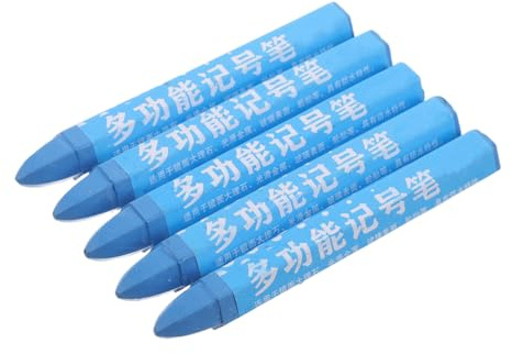 Tofficu Lápices Para Marcar Neumáticos De Coche 5 Unidades Multiuso Mantenimiento Azul Crayón Temporal Para Alineación y Reparación Automotriz Profesional