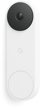 Google Nest Doorbell (Wired, 3rd Gen) - 2K Video and Gemini, Live View, Night Vision, 2-Way Audio - Works with Google Home - 2025 Model - Snow