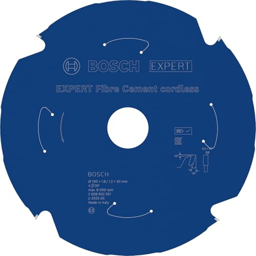 Bosch 1x EXPERT Fibre Cement cordless cirkelsågklinga för handhållen cirkelsåg (för Fibercementskivor, Ø mm, Professional Tillbehör Handhållna sladdlösa cirkelsågar, Cirkelsågar)