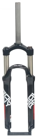 MTB Forcella di sospensione per bicicletta 24 in olio/molla 28,6 mm viaggio 110 mm freno a disco HL QR 9 mm Forcella per bicicletta 1780 g (bianco)