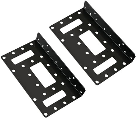 Snorvixre Soporte de montaje para disco duro de 2,5 pulgadas, 3,5 pulgadas, disipación de calor, marco de acero, estante de almacenamiento, instalación de disco duro de repuesto