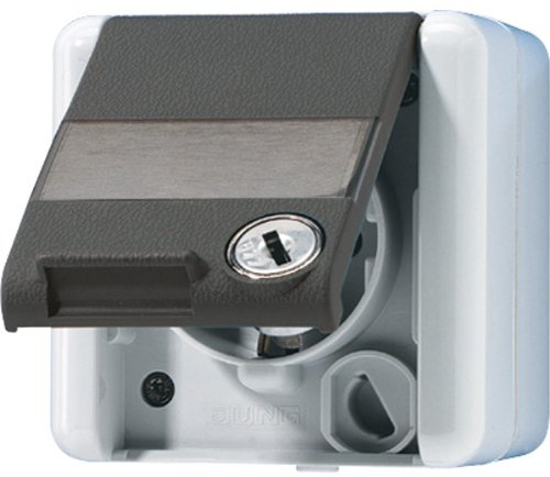 Jung 820NAWSL Schuko-Steckdose mit Sicherheitsschloss
