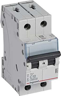 InterruptorAutomaticoTX3 2 Polos 10A Legrand 403605