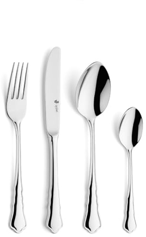PW CHIPPENDALE Besteck Set 24-teilig, Edelstahl, mit Besteckkasten