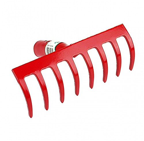 Polar 2231 Stahl-Rechen 8 Zinken 20 cm breit Harken Lockern Unkraut Laub robust