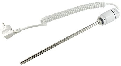 CINI Värmeelement patronvärmare typ GT vit 600 W med elektronisk temperaturkontroll för radiator handduk radiatorer