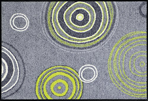 Erwin Müller Fußmatte Kaiserslautern, Schmutzfangmatte, Fußabtreter grau/grün Größe 75x120 cm - robust, langlebig, pflegeleicht (weitere Farben,Größen)