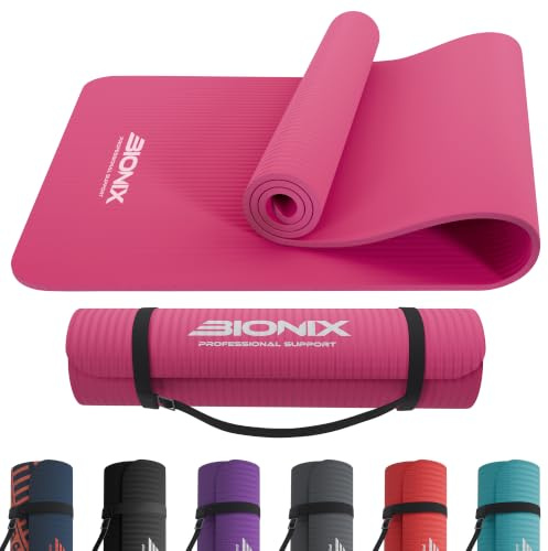Bionix Thick Yoga Mat, Exercise Mat & Gym Mats For Home, 180 x 60cm