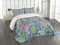 ABAKUHAUS Paisley Tagesdecke Set, Bohem Ethnische Bunte, Set mit Kissenbezügen Sommerdecke, für Doppelbetten 264 x 220 cm, Mehrfarbig