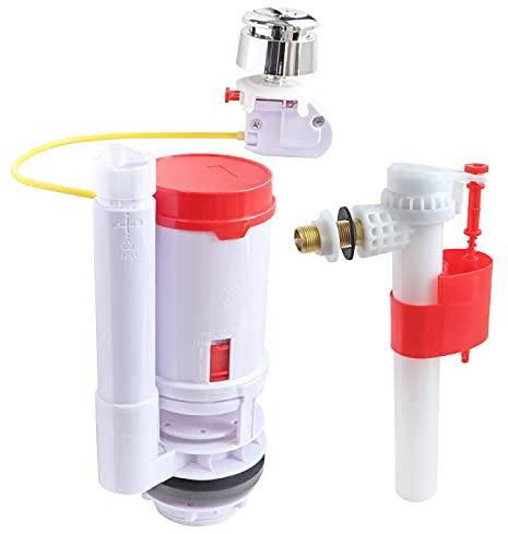 SOMATHERM FOR YOU, Mécanisme WC à câble double chasse + robinet flotteur latéral, installation facile, économique, réglable, étanchéité durable, compatible tous réservoirs, garantie 10 ans