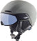 Alpina Alto Q-LITE - Sicherer, Stoßabsorbierender & Individuell Anpassbarer Skihelm Mit Kontrastverstärkendem Visier Für Erwachsene, Moon-Grey matt, 51-55 cm