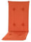 Pillows24 Auflagen Hochlehner Set 4 STK. / 120×50×8 cm/Orange – Sitzauflagen Gartenmöbel, Stuhlauflagen Hochlehner, Gepolsterte & Gesteppte Gartenstuhlauflagen mit Befestigung, Outdoor