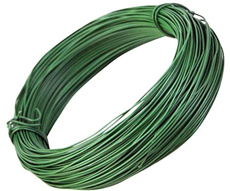 30m Garden Twine Wire Plastic Coated Strong Plant Twist Tie Support Green 1mm