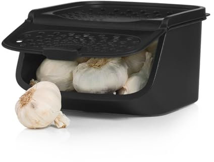 TUPPERWARE Schalotte & Knoblauch N All Smart Keeper Behälter Mate 2,3L in schwarz 10176023000