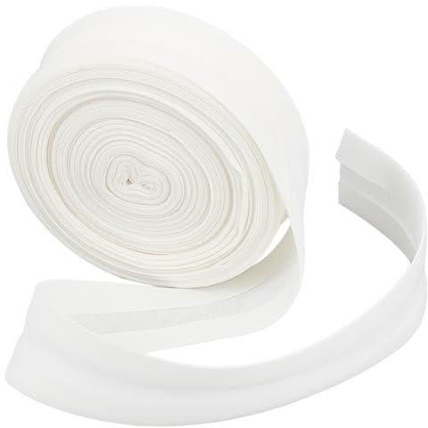 BENECREAT 10 m Polycotton-Schrägband Mit Einfacher Faltung, 20~22mm Breites Cornsilk-Schrägband, Saumband Für DIY-Kleidungsnähen, Nähen, Rohrleitungen, Quilten