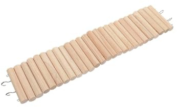 WUUISDNX Per Scala sospesa in legno per criceti con struttura pieghevole che migliora l'esperienza di arrampicata Piccole creature attive Topo Ponte lungo e flessibile Ponte in legno per roditori