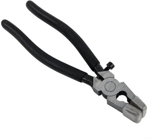 for Gdfnmogo Flat Nose Pliers for Jewelry Making, Adjustable Wire Drawing Tool with Long Reach, Bending Pliers for Soft Wire and Small Nail Puller, Tail Clip(Black)