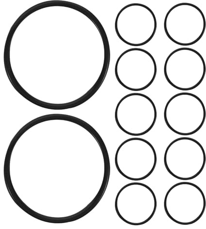 HOMOBABE Set 12 Elastici Antiurto in Gomma 1,3 per Supporto Microfono a Condensatore da Tavolo, Anelli Antivibranti per Studio e Podcast, Clip per Microfono Fissaggio Stabile e Isolamento