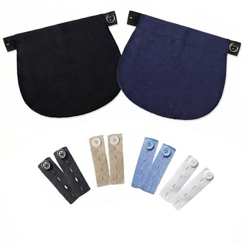 Rallonge Bouton Pantalon, 10 Pièces, Ceinture Élastique Ajustable