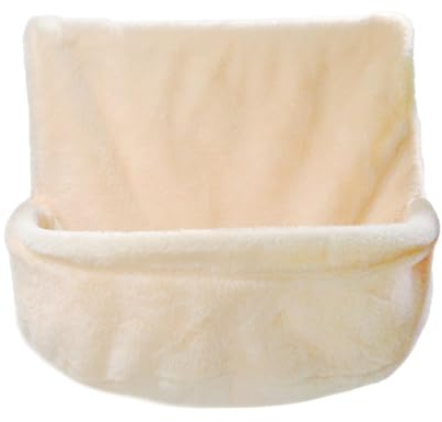 FJMQHU Lit Suspendu pour Chat, Hamac Pliable pour Chat, Coussin Moelleux pour Bronzer et Se Détendre, à Fixer Près d'une Fenêtre, sous Un Chauffage, Beige