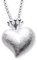 Heartbreaker Herz Anhänger mit Krone in Echtsilber/Kollektion Crown of my Heart/Mittlerer Herzanhänger aus 925 Sterlingsilber/Eleganter Anhänger für Damen/LD LP 31-II