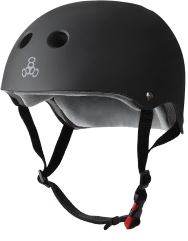 Triple Eight Certified Sweatsaver Sporthelme Black Rubber S