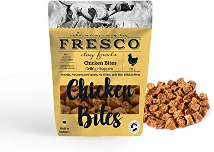 Fresco Geflügelhappen | 1 kg | Ergänzungsfuttermittel für Hunde Aller Altersklassen | Monoproteinsnack – reich an hochwertigen Proteinen | Ohne künstliche Zusätze