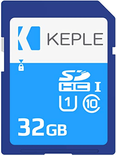 Keple 32GB SD Speicherkarte High Speed SD Speicher Karte Kompatibel mit Canon EOS 70D, 6D, 100D, 600D, 1100D, 1200D, 60D, 550D, EOS 700D DSLR Digital Camera | 32 GB UHS-1 U1 SDHC Card