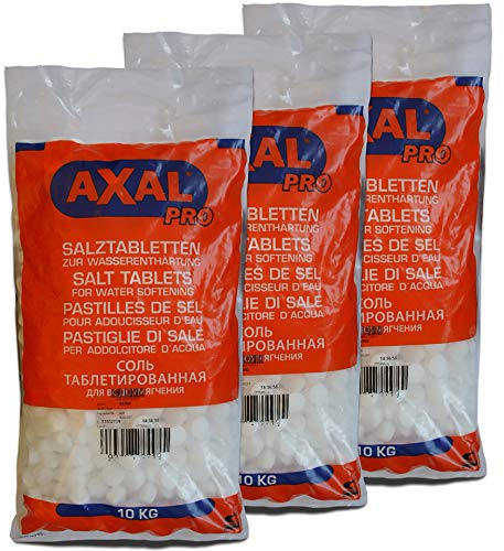 Axal Pro Lot de 10 kg de sel régénérant pour adoucisseurs d'eau Weiß