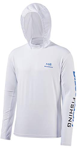 Bassdash Herren Kapuzenpullover Shirt Sonnenschutz UPF50+ UV Pullover Langarm Hoodie für Angeln Rash Guard