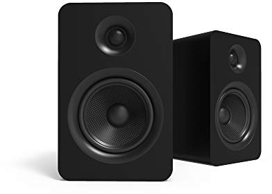 Kanto YU Passive 13,3 cm (5,25 Zoll) Passive Bücherregal-Lautsprecher mit 2,5 cm Seidenkalotten-Hochtöner, externer Verstärker erforderlich, 1 Paar, Mattschwarz