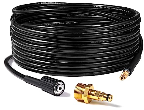 YUET 10M 32Ft 2320psi Tubo Flessibile ad Alta Pressione, Quick Connect Tubo di Ricambio per Kärcher M22 Filettatura a Vite per Karcher K2, K3, K4, K5, K6, K7, Accessori per Idropulitrici