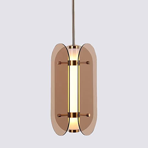 ILmira Nordic Arch Pendant Lamp Postmodern Luxury Restaurant Creative Glass Pendant Light Bedroom Bedside Small Chandelier Personality Coffee Table Ceiling Hanging Lamp Auspicious clouds