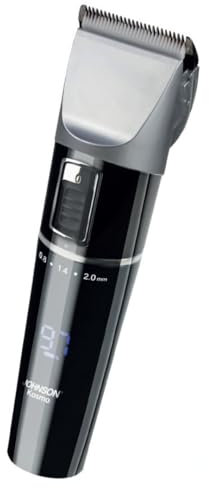 Tagliacapelli KOSMO Professionale con Lame in Titanio e Ceramica, 25 Impostazioni, Batteria di Lunga Durata, Display LED