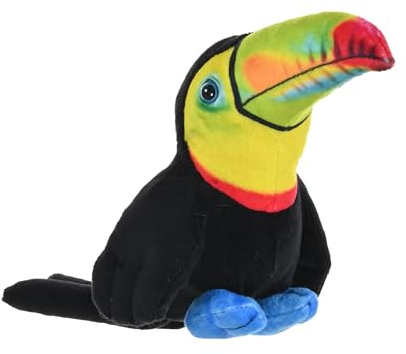 Wild Republic Rainforest Tukantukan, Plüschtier, 11.4 cm, Plüschspielzeug, Füllung aus recycelten Wasserflaschen, umweltfreundlich, Riesentukan