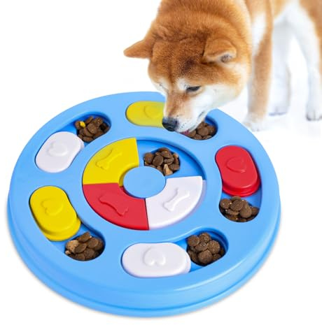 Blanlody Giochi per Cani Interattivo, Ciotola Anti Ingozzamento e Giocattolo per Migliorare Il QI - Regalo per Cani Piccoli, Medi, Grandi