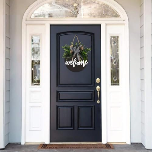Panneau de Bienvenue en Bois, Panneau de Bienvenue pour Porte d'entrée en Bois