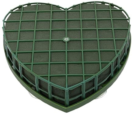 Mousse de fleuriste - Blocs de mousse à fleurs stables en forme de coeur | Éponge en mousse de avec aspiration en vert | Blocs d'éponge de fleurs pour décorations de table, mariages, studios de