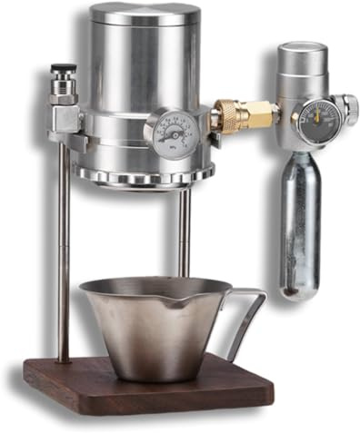 GZPKJ Cafetera Neumática, Cafeteras Espresso Manuales, Extracción Neumática, Ajuste Inteligente De La Presión De Aire, para Acampar Al Aire Libre, Capuchino, Café con Leche, Uso Doméstico.