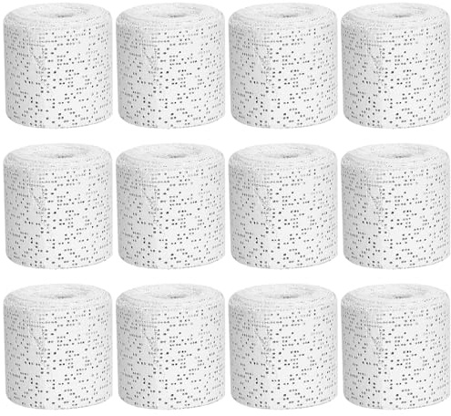 SGZIOO 12 Rolls of Plaster Bandages for Crafts, 5 cm x 2.7 m Plaster Cast Baby Belly Set, Plaster Bandages, Plaster Bandages, Plaster Bandages, Plaster Rolls, Gibs for Crafts and Model Making