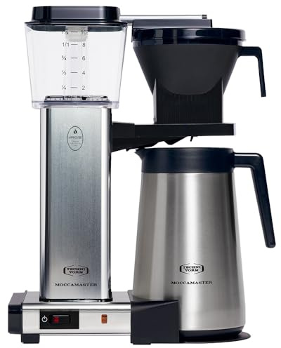 Moccamaster 79322 KBGT, Coffee Machines, Filter coffee Machine, Thermos, 1.25 Liters, Polished Silver